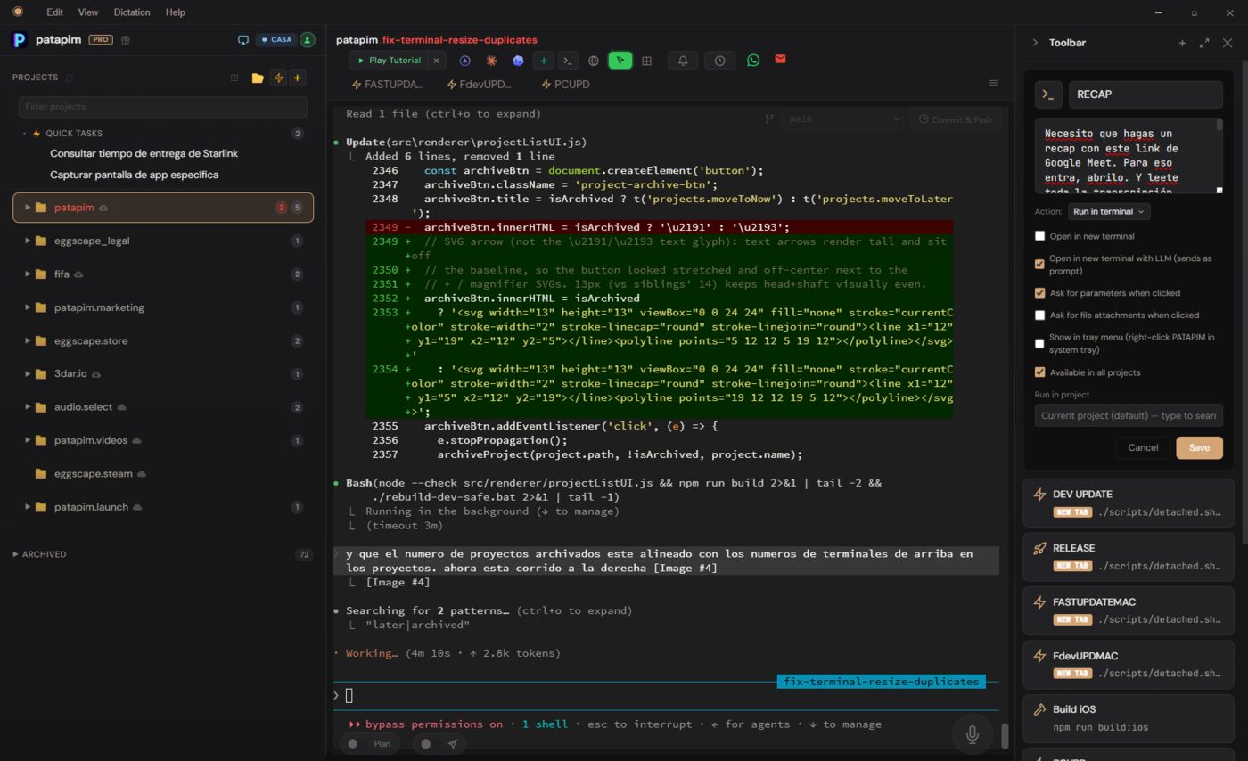 One-click toolbar buttons for your workflows